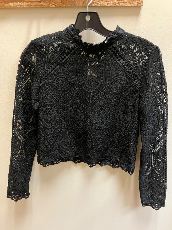 no brand, Black, Top, Small