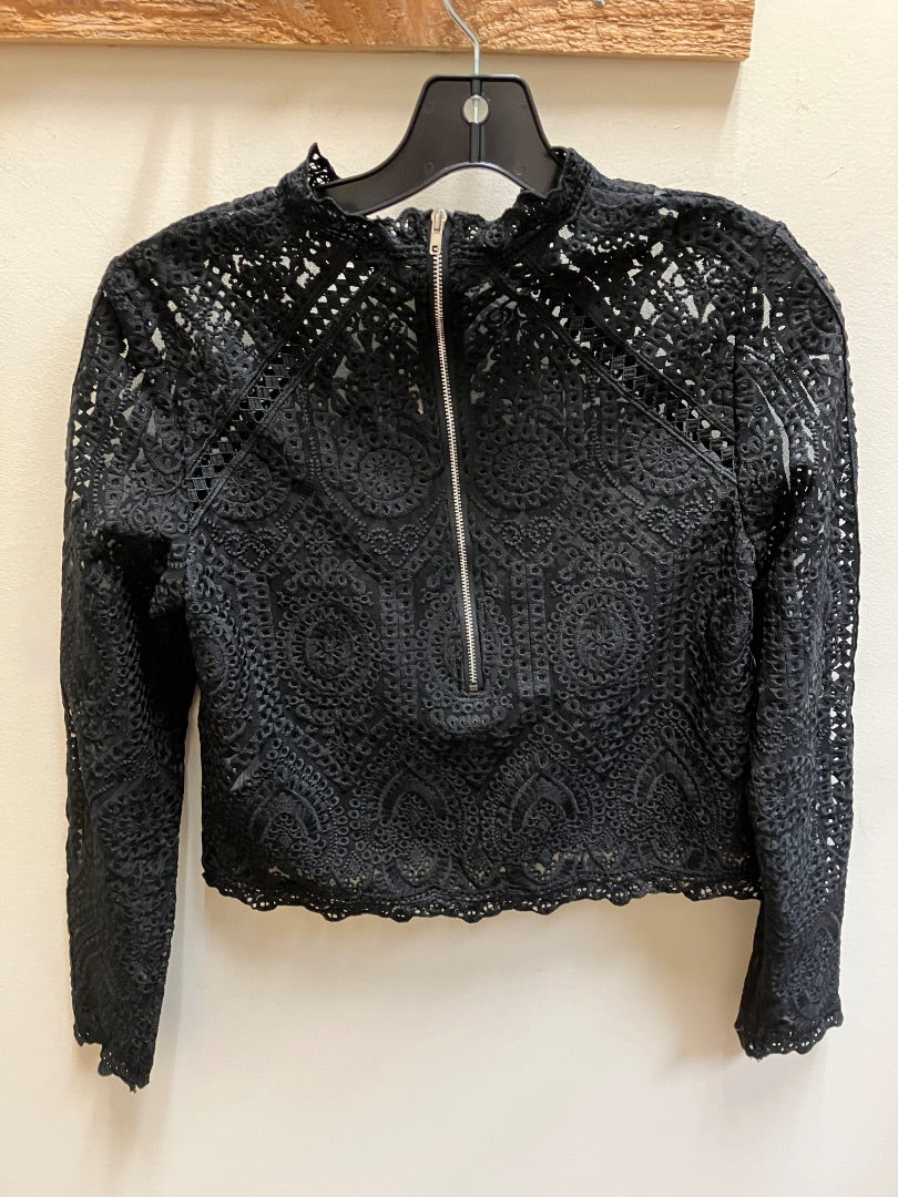 no brand, Black, Top, Small