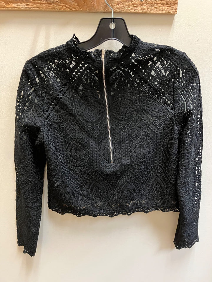 no brand, Black, Top, Small