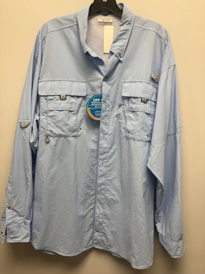 columbia, Blue, Mens-Top, XL