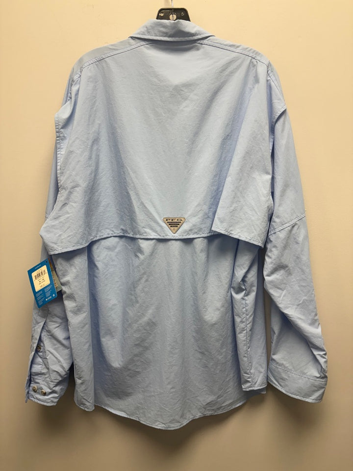 columbia, Blue, Mens-Top, XL