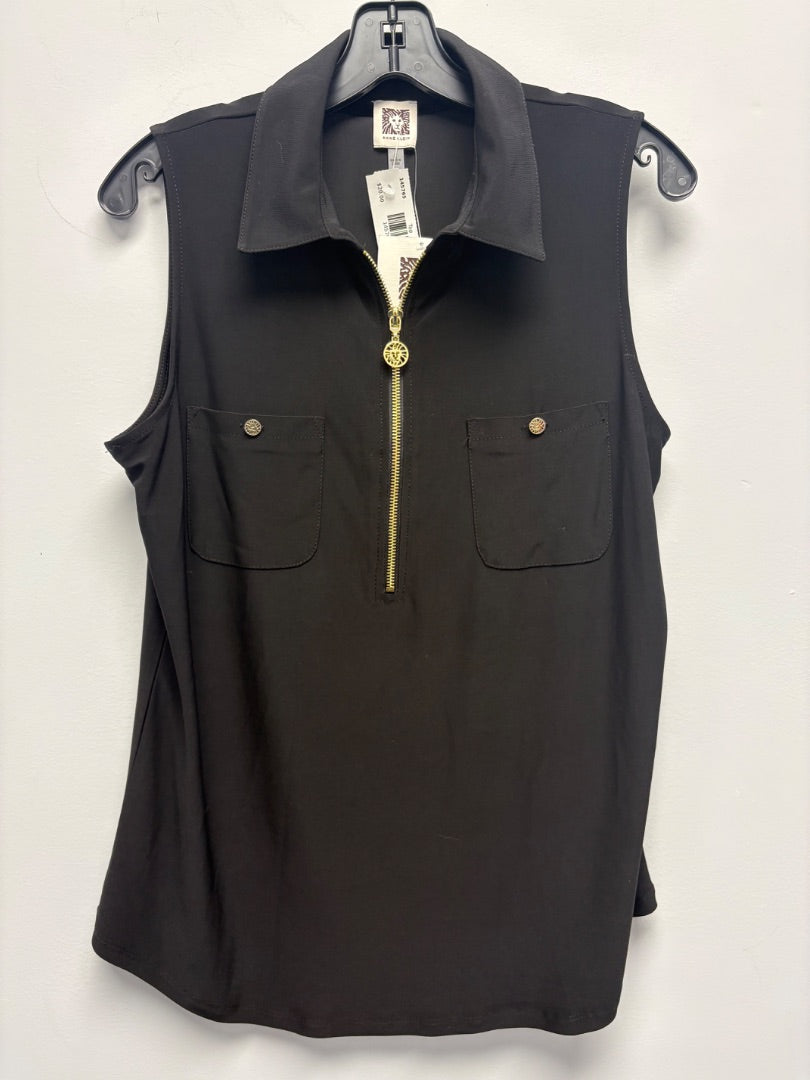 Anne Klein, Black, Top, Large