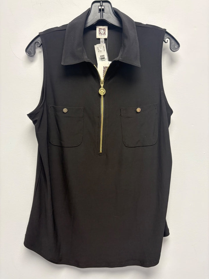 Anne Klein, Black, Top, Large
