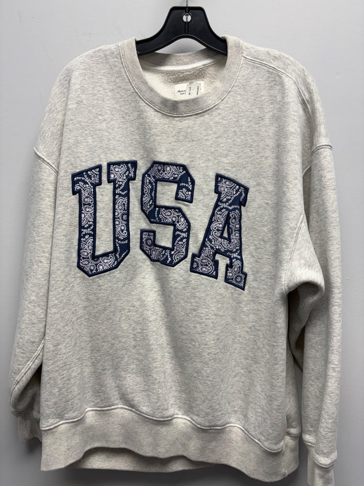 abercrombie, Grey+, Top, Large
