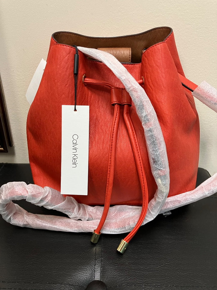 calvin klein, Orange, Handbag, Medium