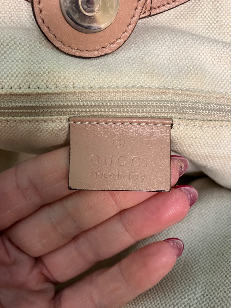 Gucci, tan, Handbag, Medium
