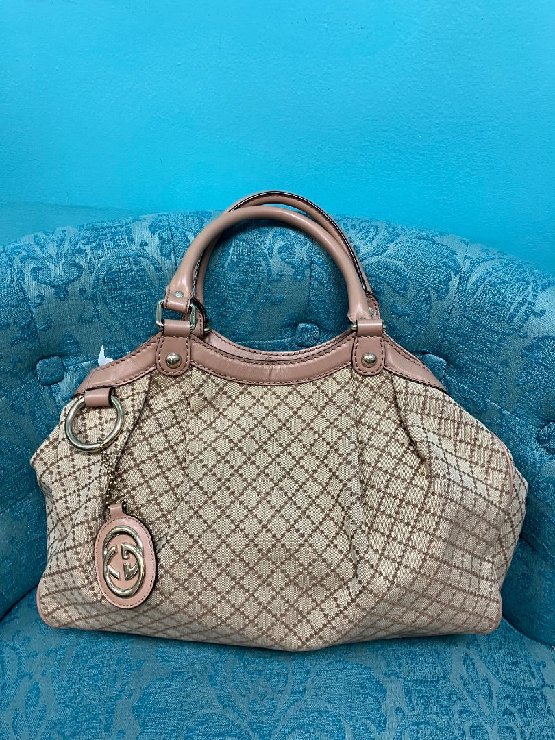 Gucci, tan, Handbag, Medium