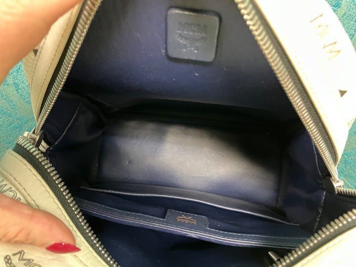MCM, White, bookbag, Medium