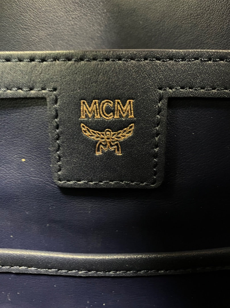 MCM, White, bookbag, Medium