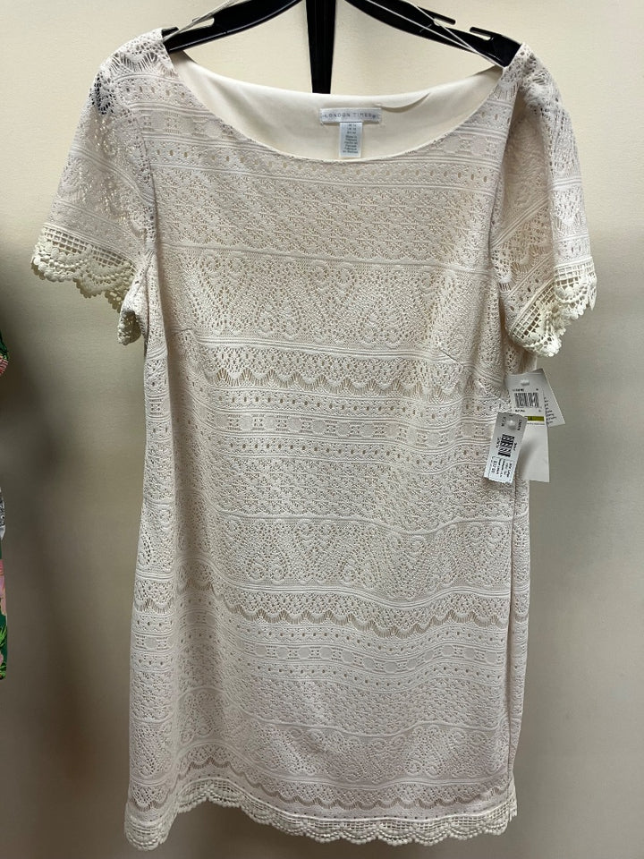london times, Tan, dress, Large