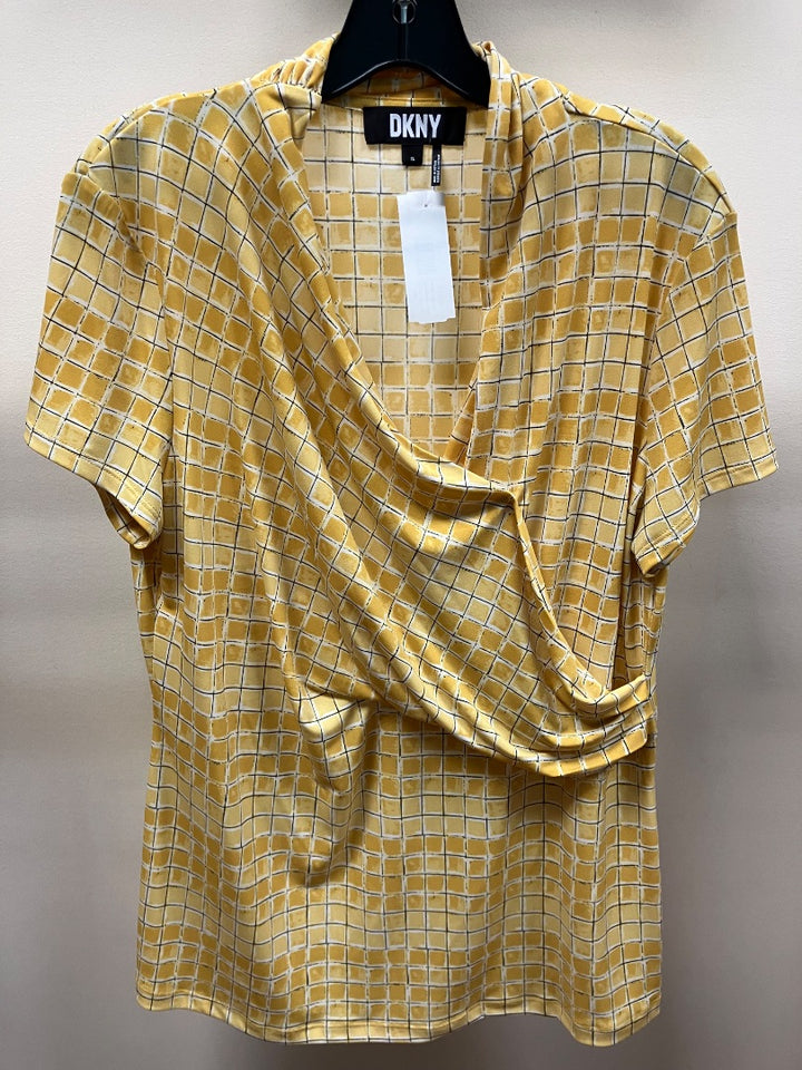 dkny, Yellow, Top, XL