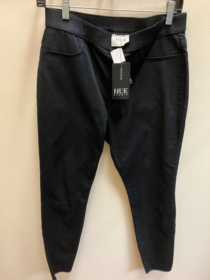 Hue studio, Black, pant, Medium
