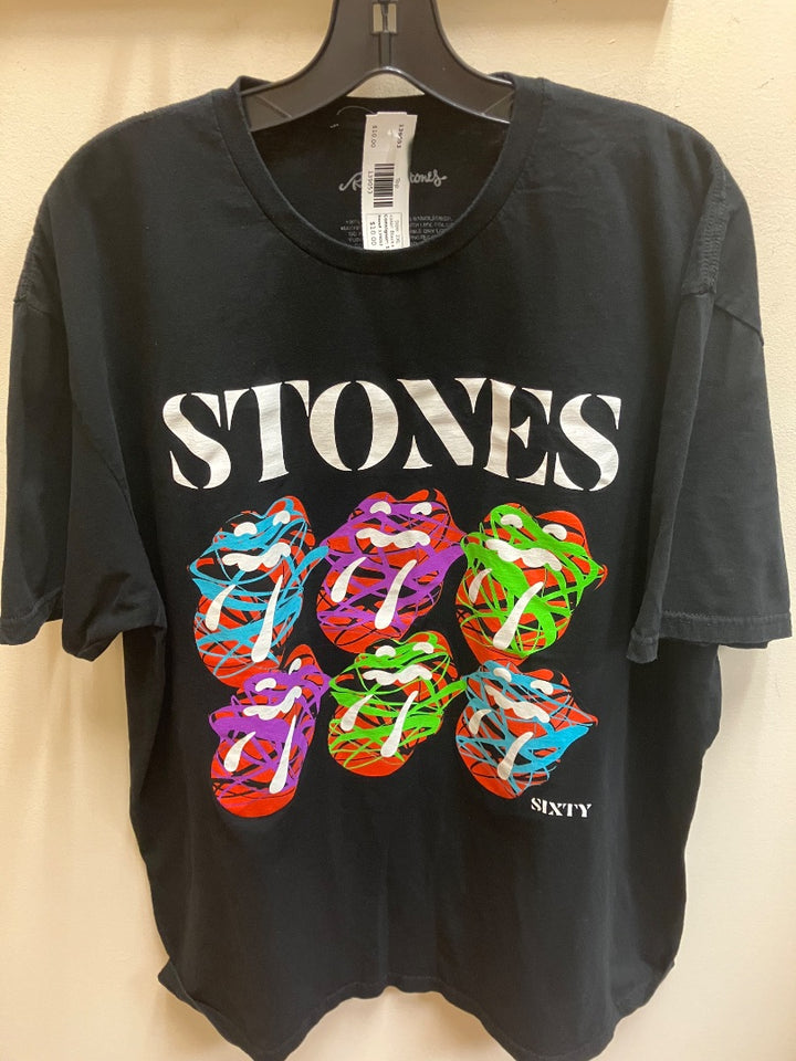 rolling stones, Black+, Top, 2XL