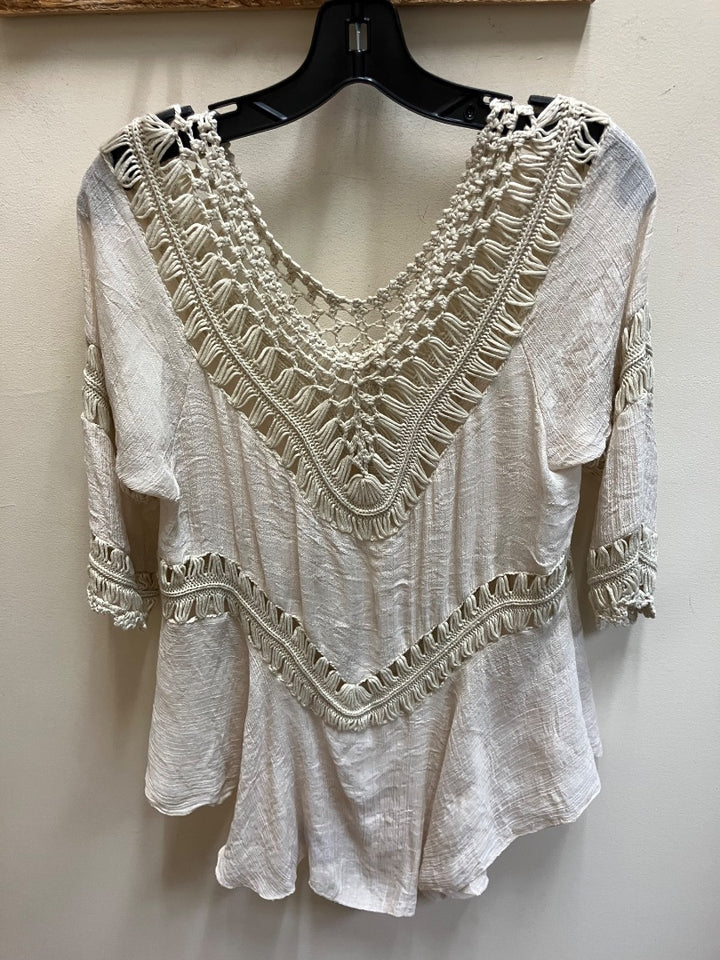 no brand, Tan, Top, Small