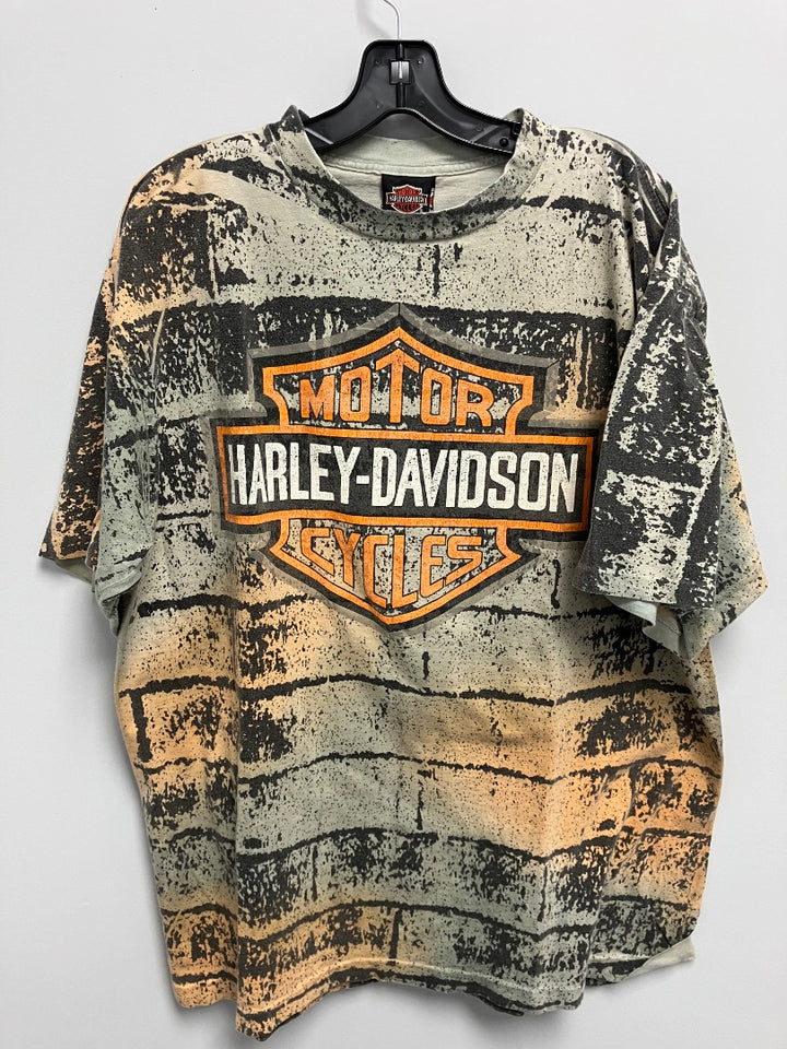 Harley davidson, Grey+, Mens-Top, 2XL