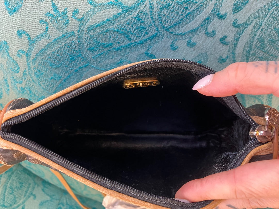 Fendi, Brown, Handbag, Small