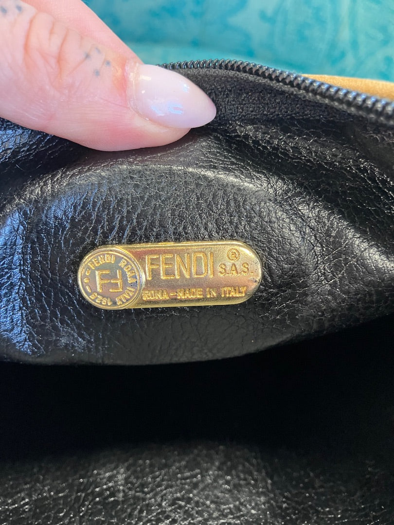 Fendi, Brown, Handbag, Small