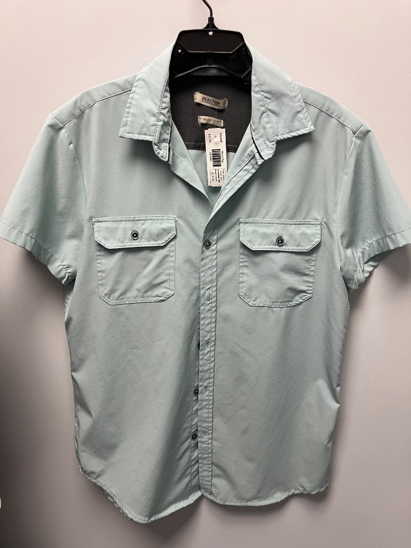reaction, teal, Mens-Top, Medium