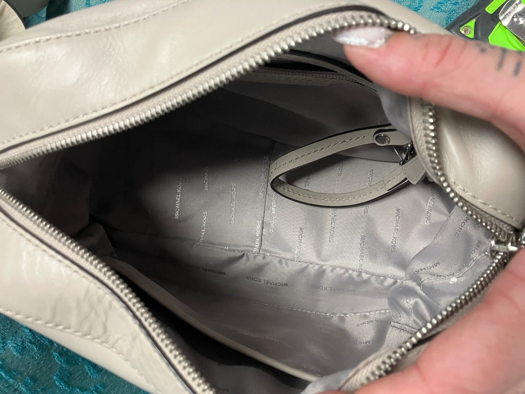 Coach, Taupe, Handbag, Medium