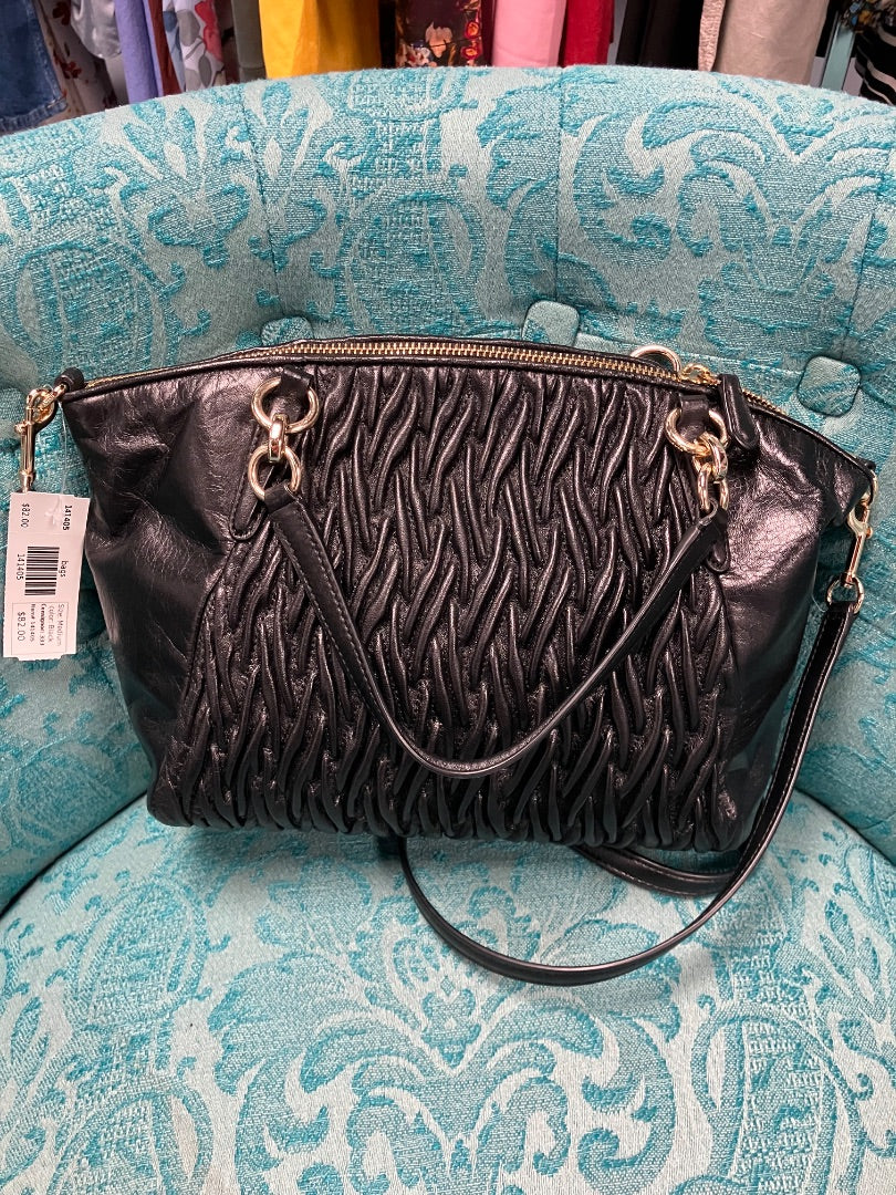 Coach, Black, bags, Medium