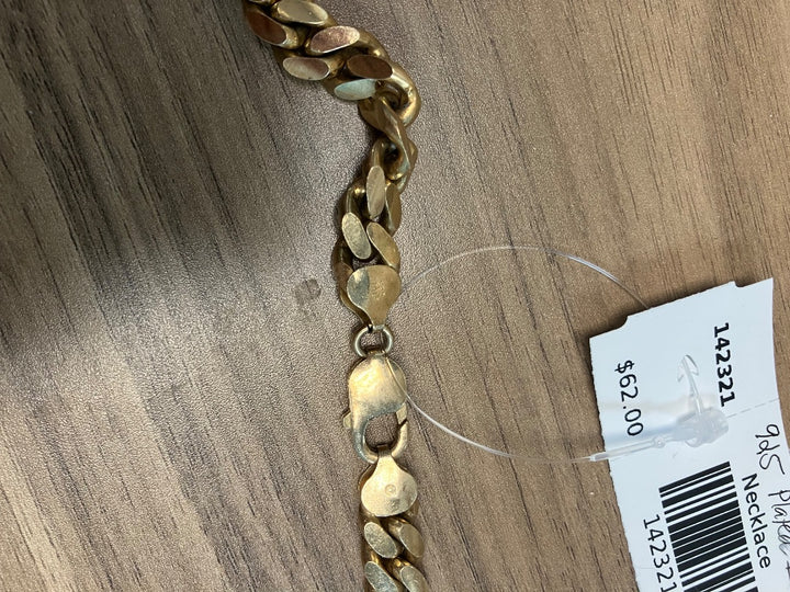 925, Gold, Necklace, Large