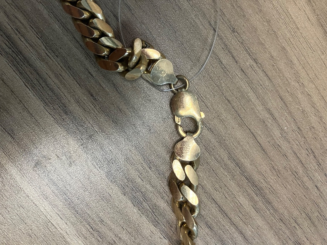 925, Gold, Necklace, Large