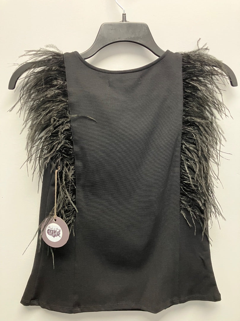 eva franco, Black, Top, Small