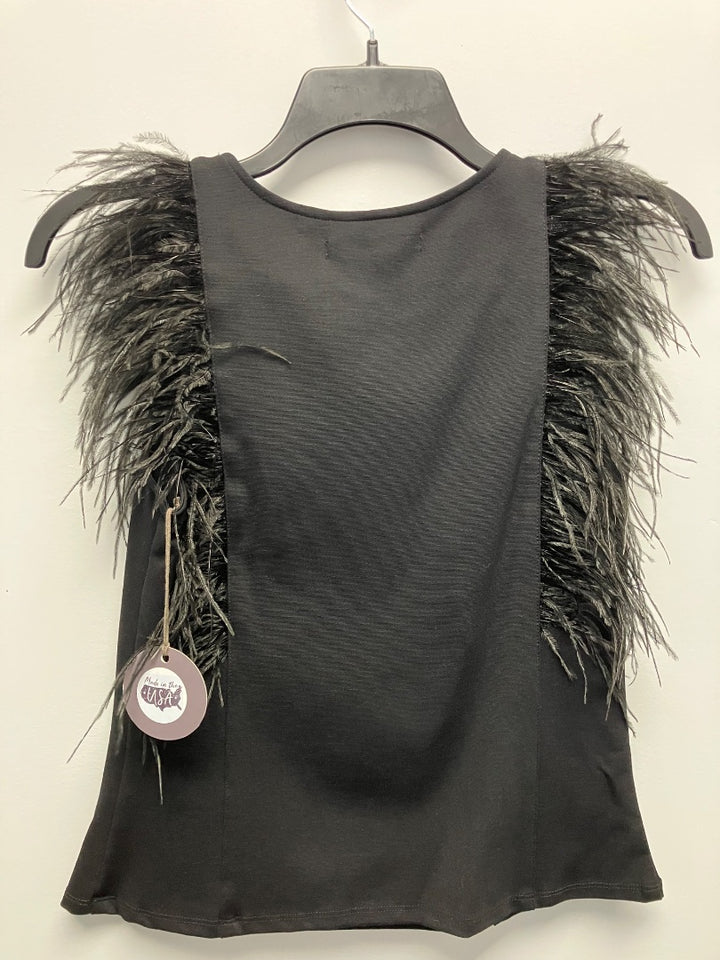 eva franco, Black, Top, Small