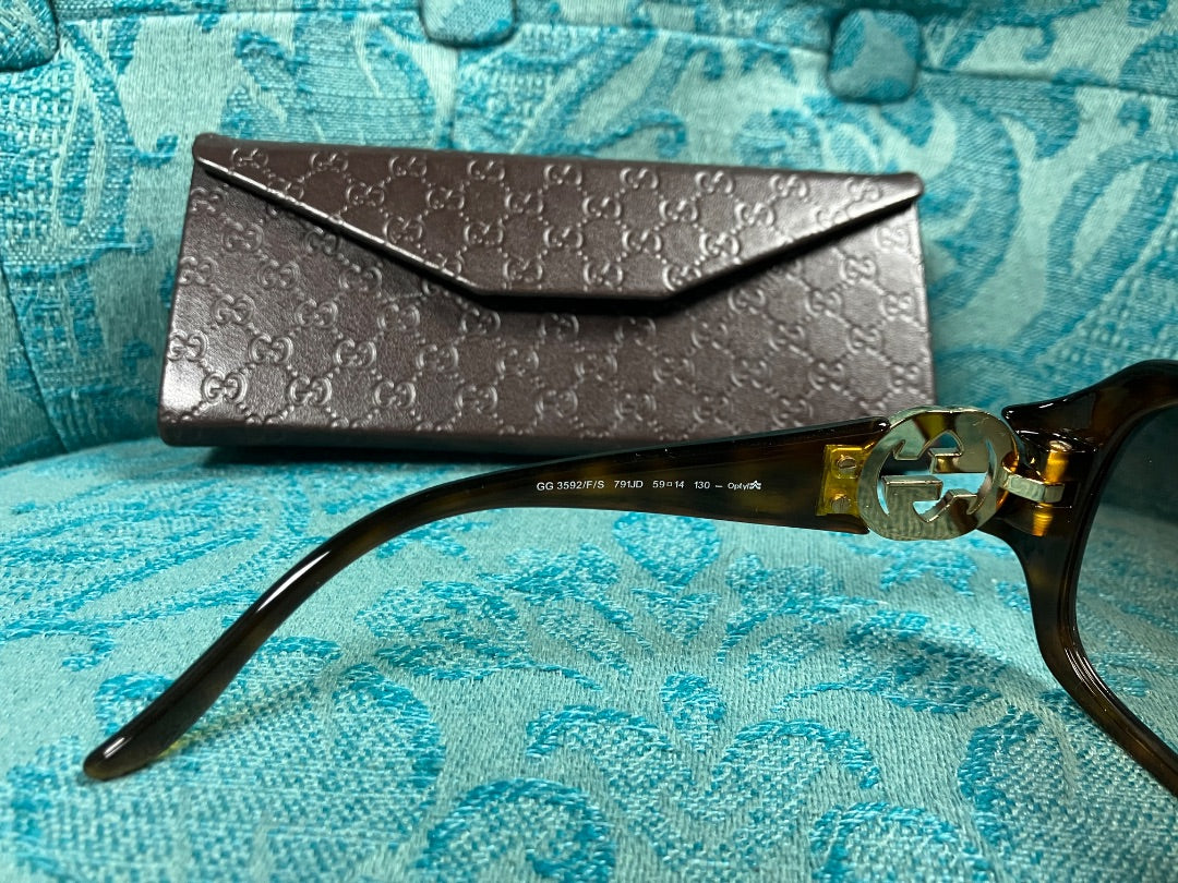 Gucci, Brown, sunglasses, Medium