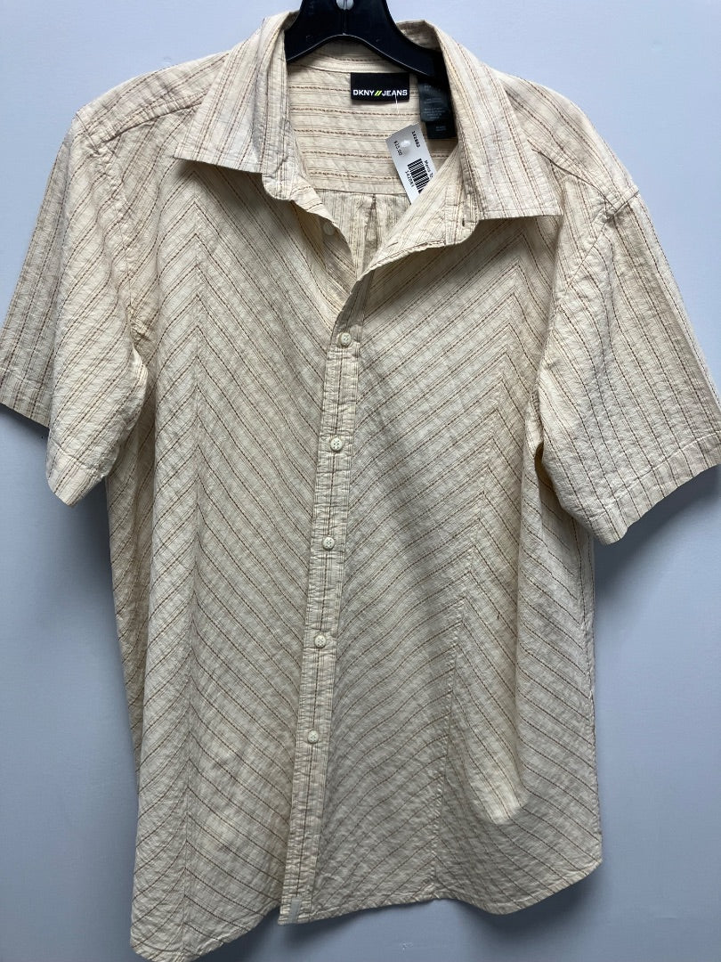 DKNY, Tan+, Mens-Top, Large