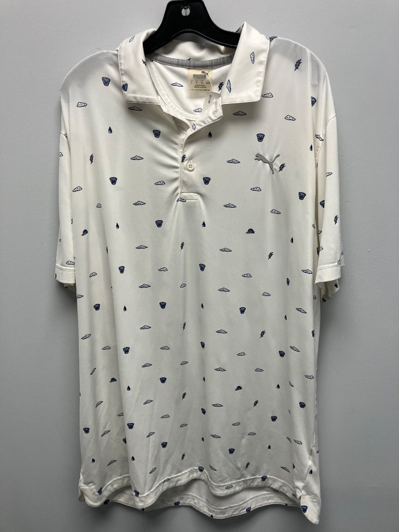 puma, White+, Mens-Top, Large