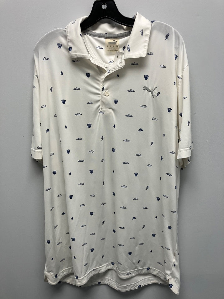 puma, White+, Mens-Top, Large
