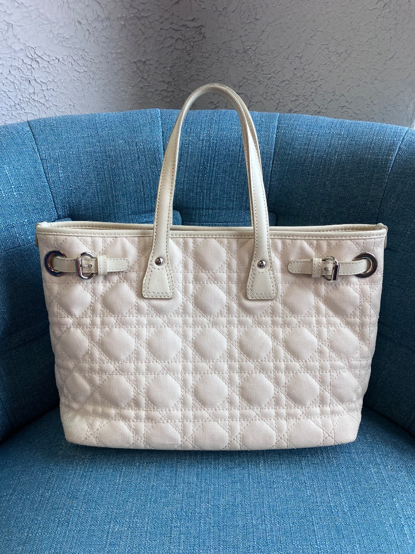 Dior, White, Handbag, Medium