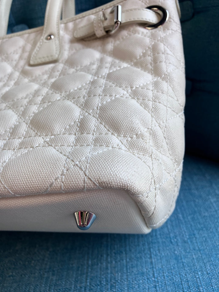 Dior, White, Handbag, Medium