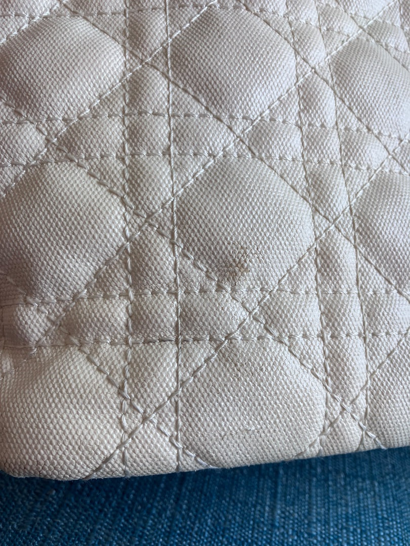 Dior, White, Handbag, Medium