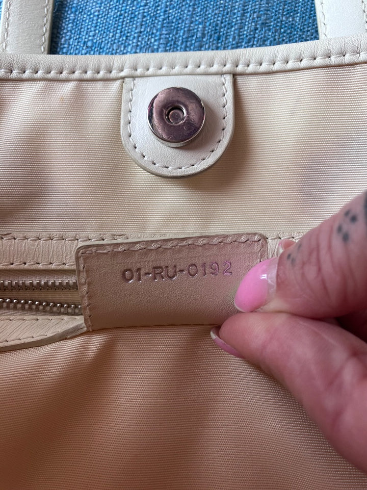 Dior, White, Handbag, Medium