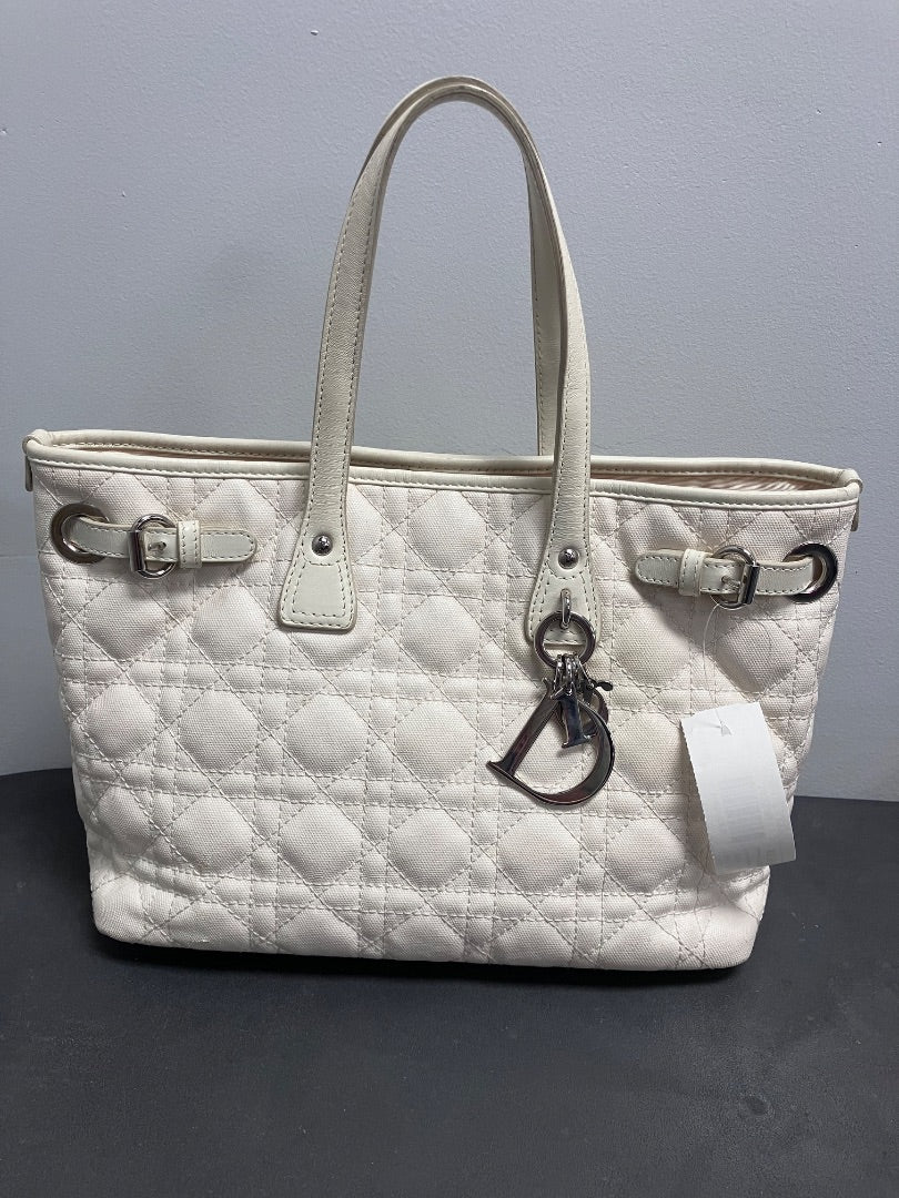 Dior, White, Handbag, Medium