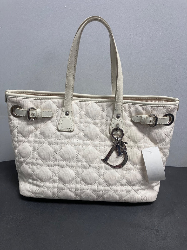 Dior, White, Handbag, Medium