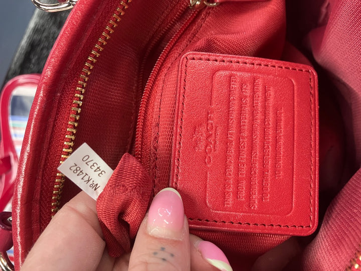 Coach, red, Handbag, Small