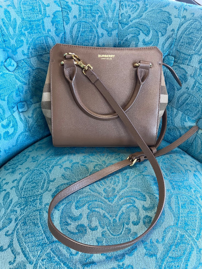 Burberry, Brown+, Handbag, Small