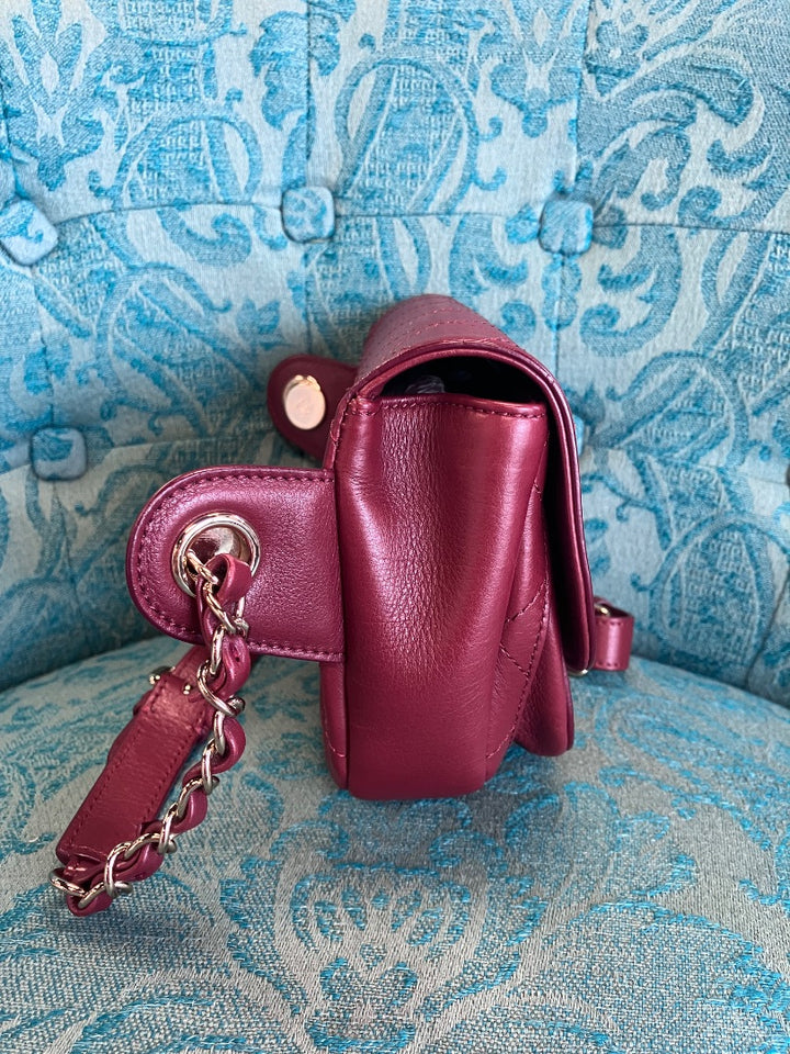Chanel, Burgundy, belt bag, Small