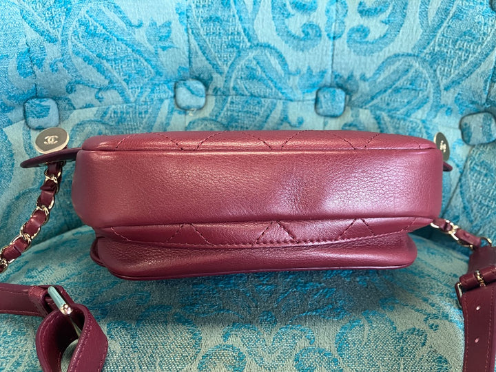 Chanel, Burgundy, belt bag, Small