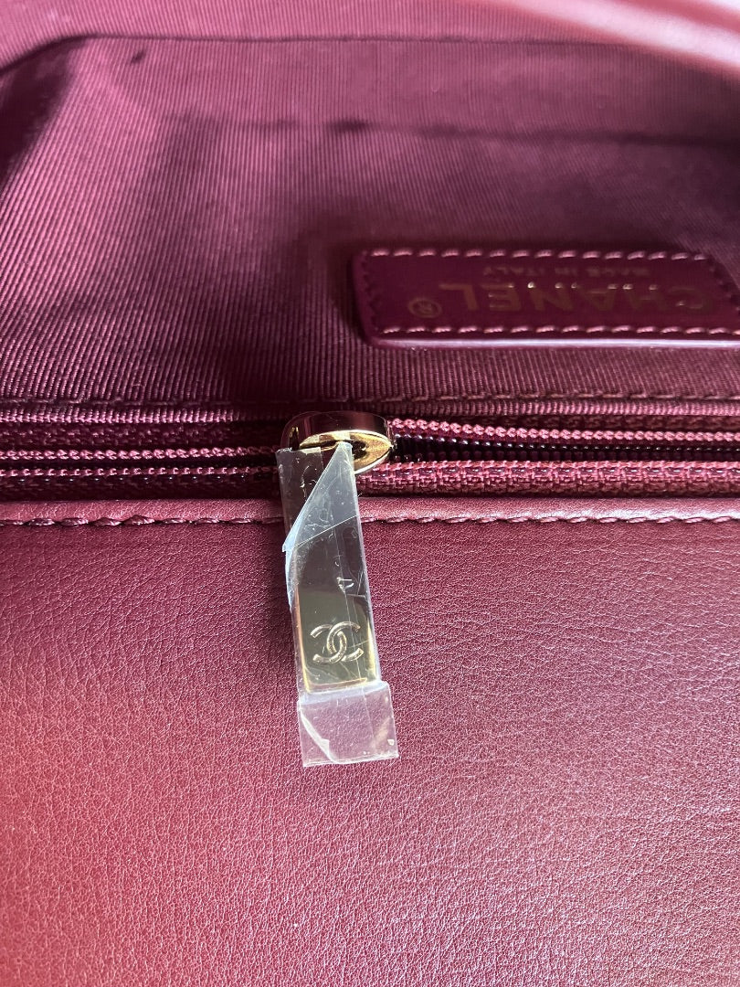 Chanel, Burgundy, belt bag, Small