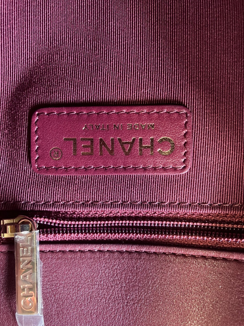 Chanel, Burgundy, belt bag, Small