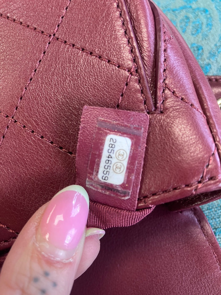 Chanel, Burgundy, belt bag, Small