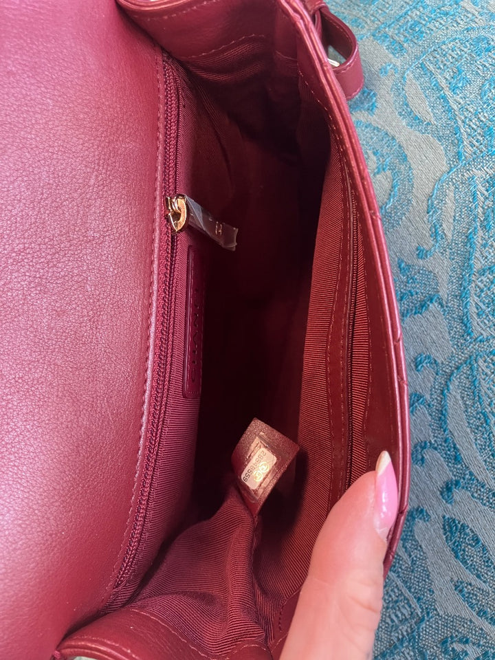 Chanel, Burgundy, belt bag, Small