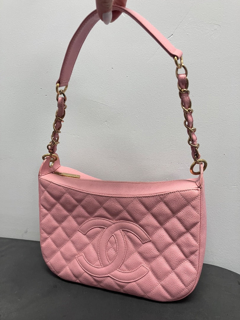 Chanel, Pink, Handbag, Medium