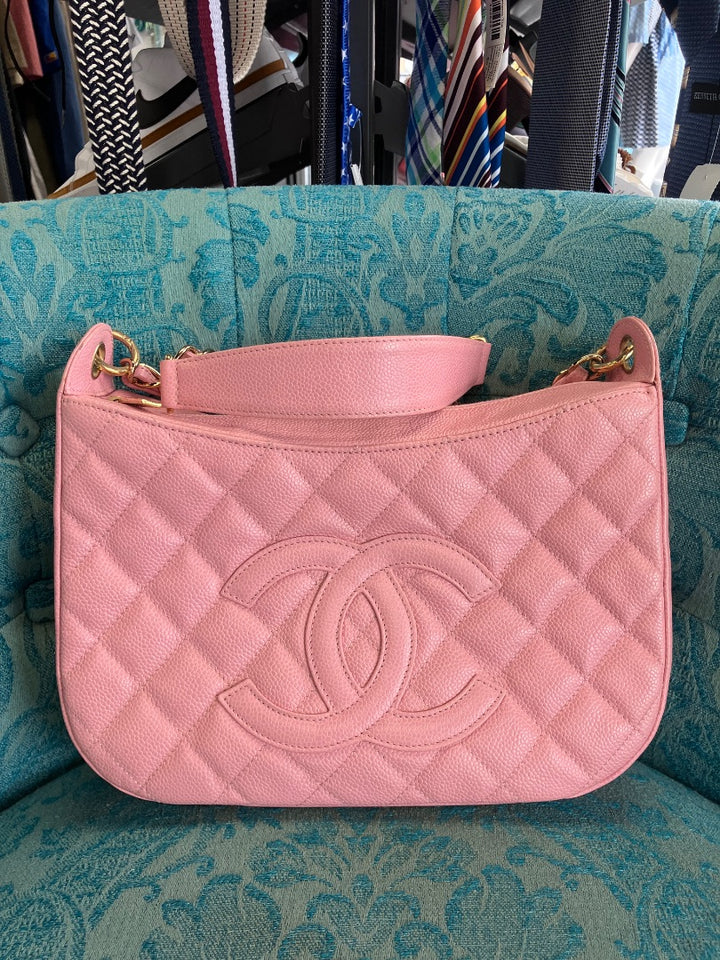 Chanel, Pink, Handbag, Medium
