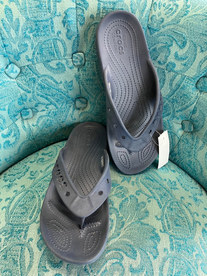 Crocs, Blue, Mens-Sandal, 9