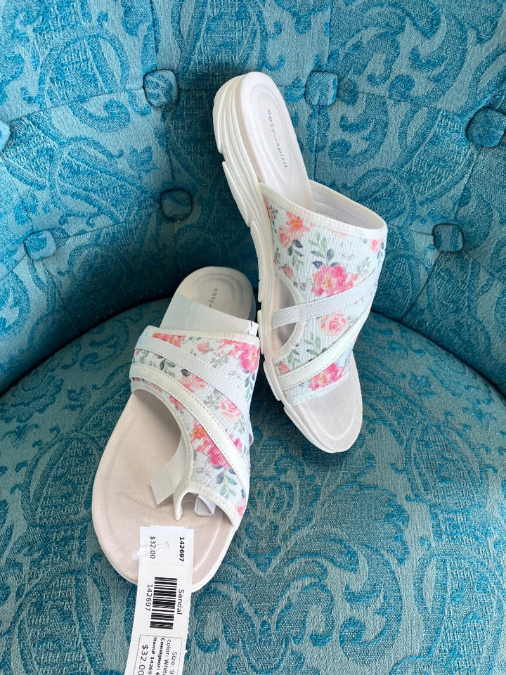 easy spirit, White+, Sandal, 9